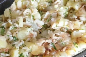 Salada de bacalhau com batata