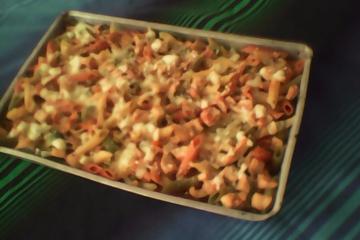 Macarrão penne com creme de leite temperado