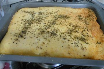Torta de queijo e presunto
