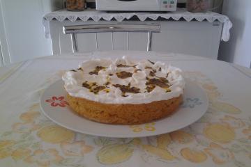 Bolo mousse de maracujá