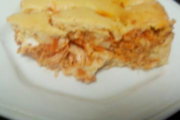 Torta cremosa de frango de liquidificador