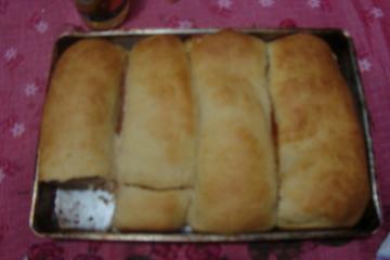 Pão caseiro recheado