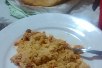 Risoto de frango