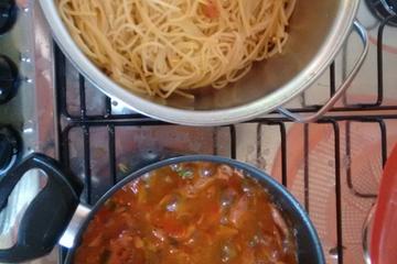 Macarrão de calabresa