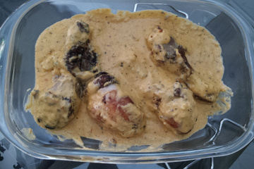 Frango com creme de leite