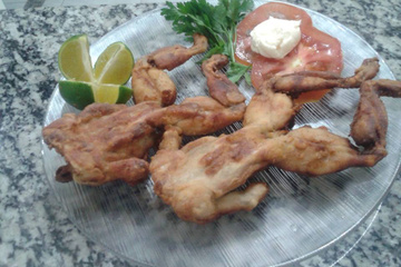 Rãs à milanesa