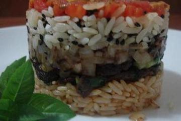 Filé entre camadas de sabores