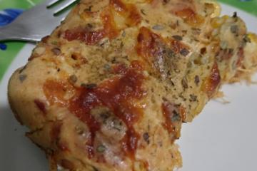 Torta de frango com requeijão de liquidificador
