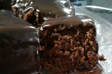 Bolo de chocolate de liquidificador