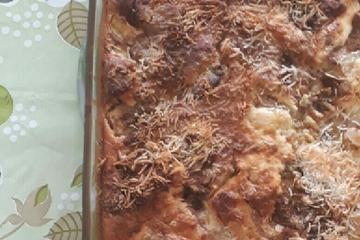 Torta de banana, maçã ou abacaxi