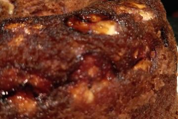 Bolo de banana integral com laranja