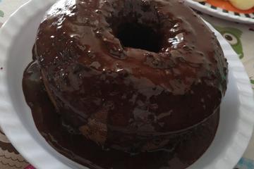 Bolo de chocolate de liquidificador