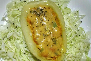 Batata recheada com frango
