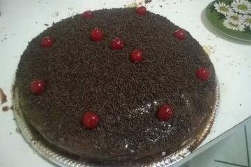 Bolo mousse de chocolate
