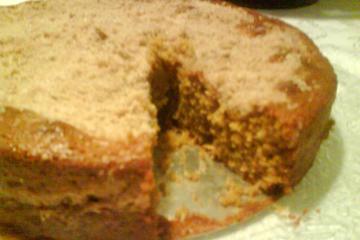 Bolo de aveia com maçã e banana
