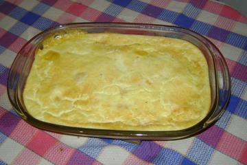 Torta de camarão cremosa