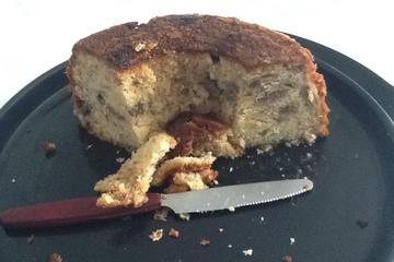 Bolo de banana fácil e sem leite