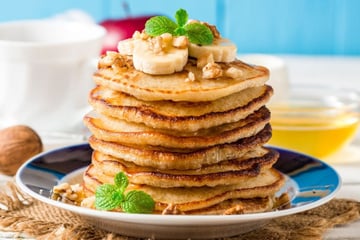 Panqueca doce sem glúten e lactose