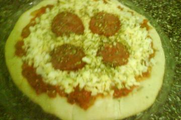 Massa de pizza fofinha