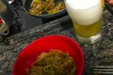 Aperitivo de fígado de galinha