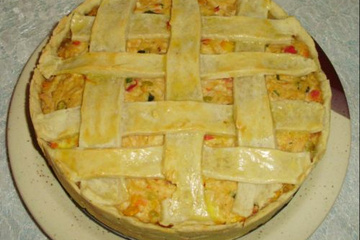 Torta de frango cremosa da Tatá
