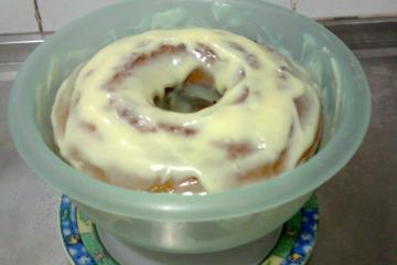 Bolo de gelatina de limão