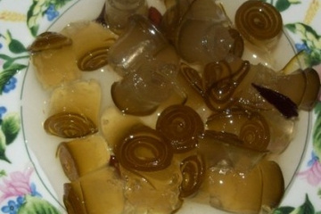 Doce de mamão enroladinho