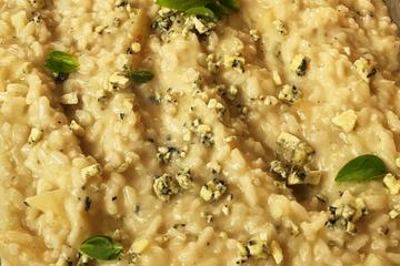 Risoto de gorgonzola e pêra