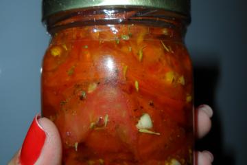 Tomate seco de micro-ondas