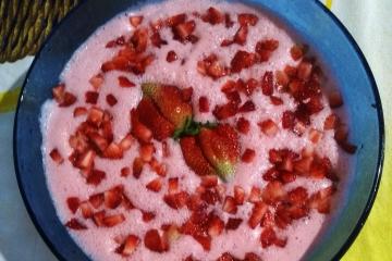 Mousse de morango
