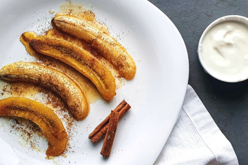 Banana-da-terra na airfryer