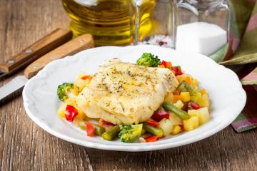 Filé de tilapia na frigideira sem óleo
