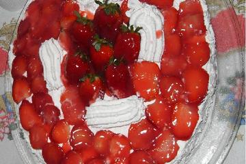 Bolo de aniversário de morango
