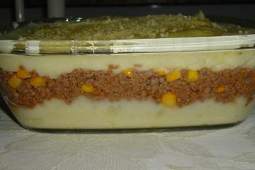 Escondidinho de batata com carne moída