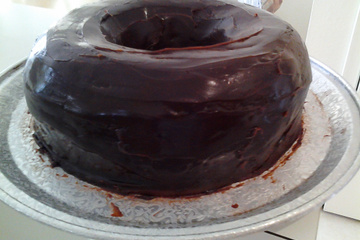 falso ganache de chocolate