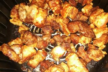 Torresmo na airfryer