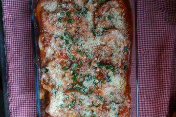 Filé de merluza com batata ao forno