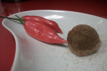 Trufa de chocolate com pimenta