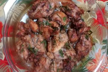 Frango a passarinho ao forno com alecrim