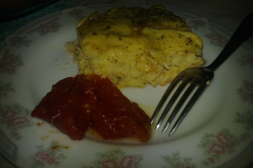 Torta de frango de liquidificador