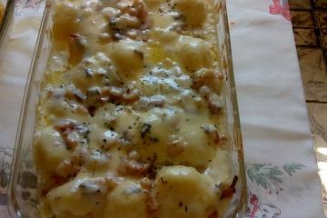 Batata Gratinada com Requeijão