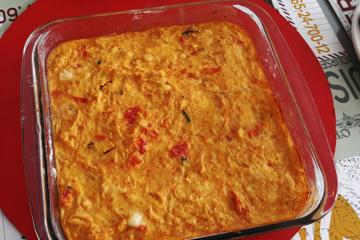 Torta de tapioca com frango