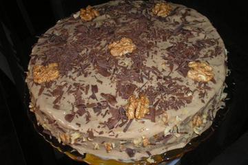 Torta de Café e Nozes