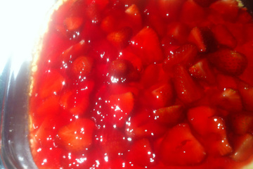 Torta de morango prática