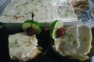 Pavê de limão com leite em pó