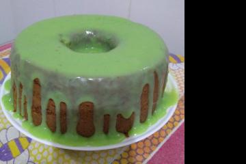 Bolo de gelatina de limão