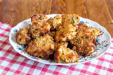 Bolinho de arroz simples da Valéria
