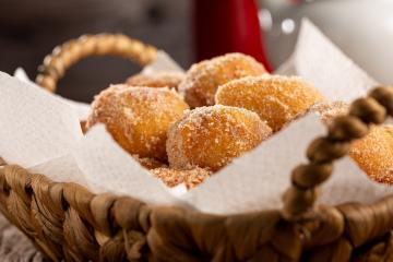 Bolinho de chuva sequinho