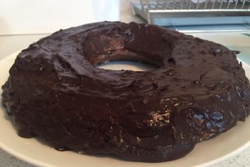 Bolo de chocolate com coco de liquidificador