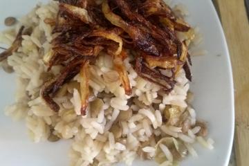 Arroz com Lentilha à moda Síria